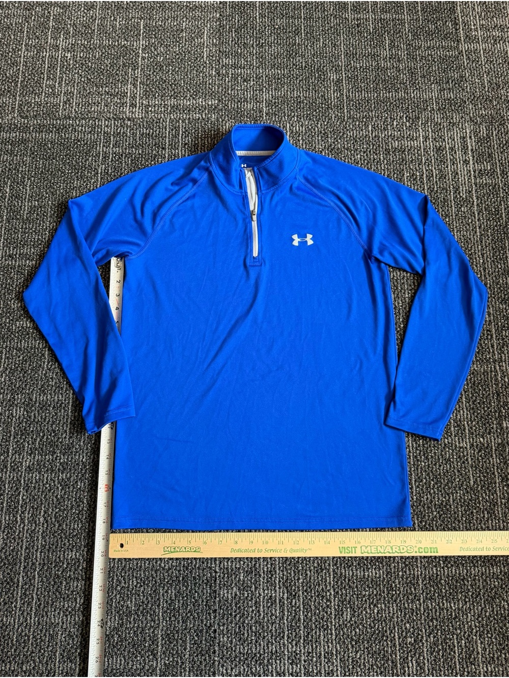 Under Armour Men's Royal Blue Quarter-Zip Pullover Small